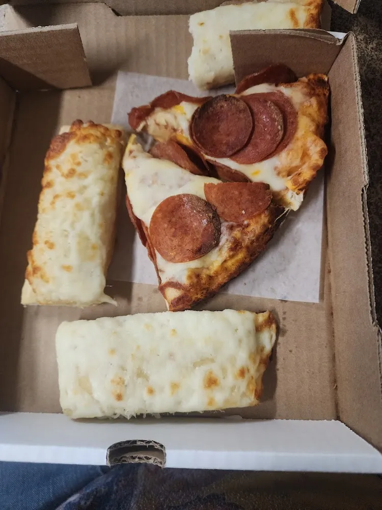 Pepperoni Pizza and Cheese Breadsticks